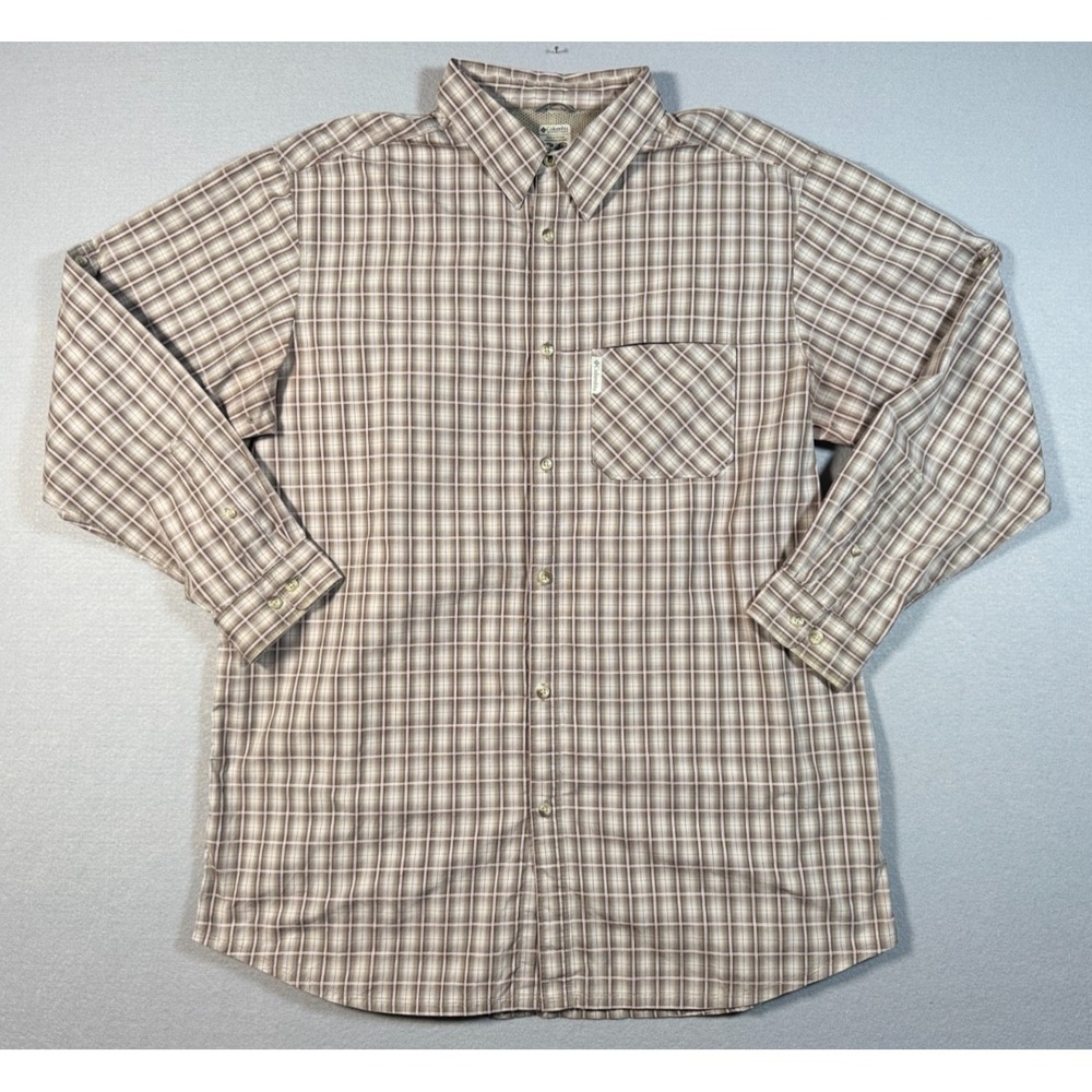 Columbia Men's Omni Shade Fishing Hunting Fishing Button Up Shirt - Size 2XT